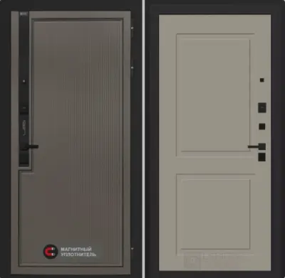 Входная дверь с шумоизоляцией Лабиринт Лаб 1 Про (панель 11 капучино)