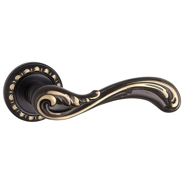 Дверная ручка раздельная PUNTO PALMIRA MT OBL-20 античный черный