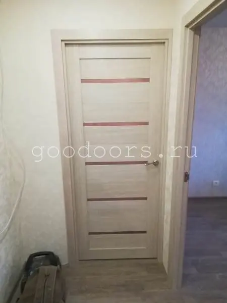 Межкомнатная дверь Duplex Капучино ст.мателюкс Капучино Сатинат белый