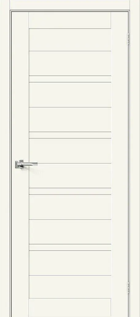 Межкомнатная дверь Браво-28 ПО White silk