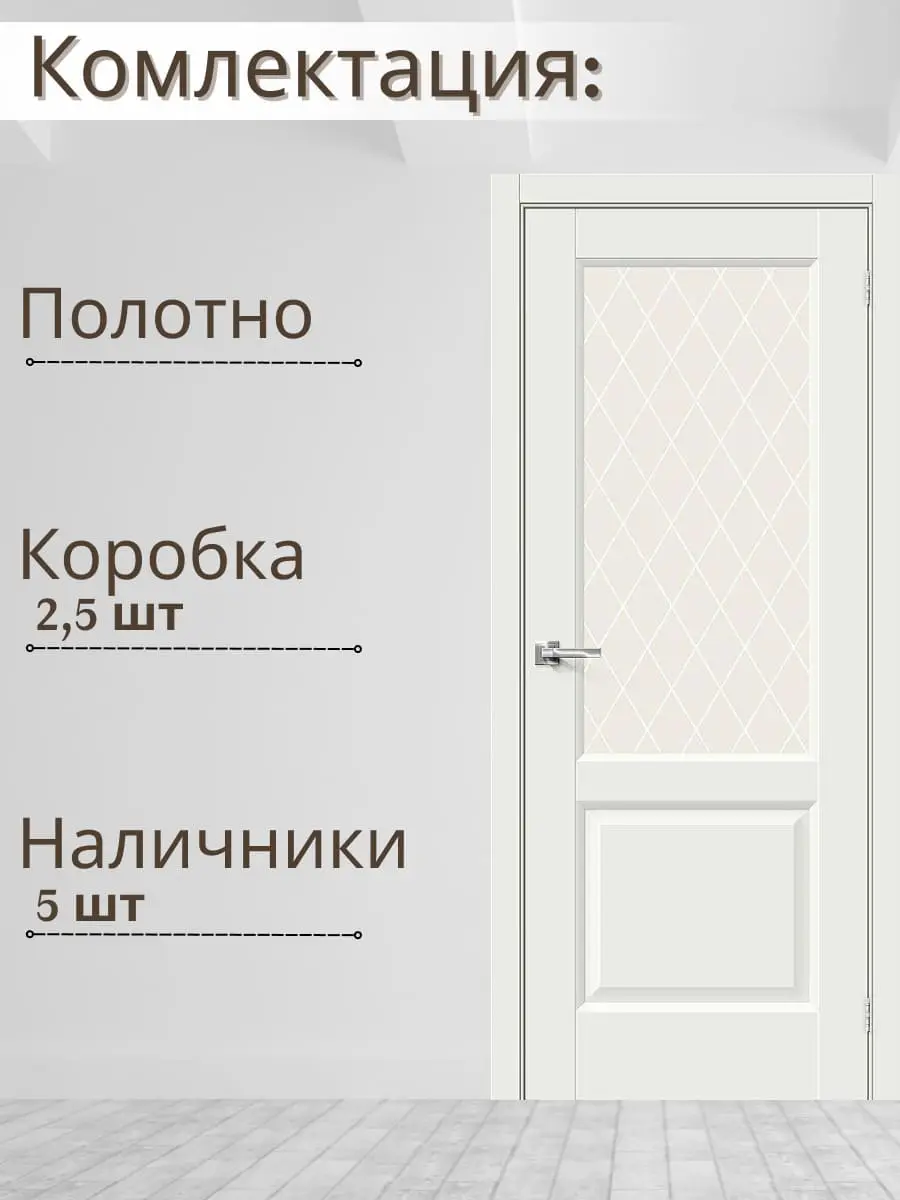 Межкомнатная дверь Неоклассик-33 ПО Эмалит White Matt