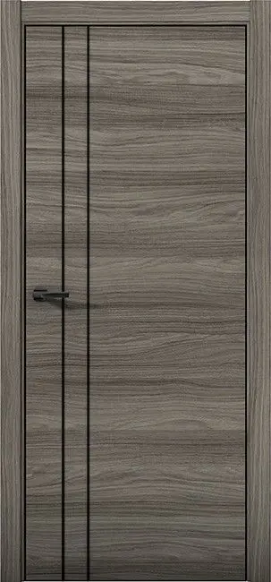 Межкомнатная дверь Pu 4 Плутоний AL Дуб миндаль Серый