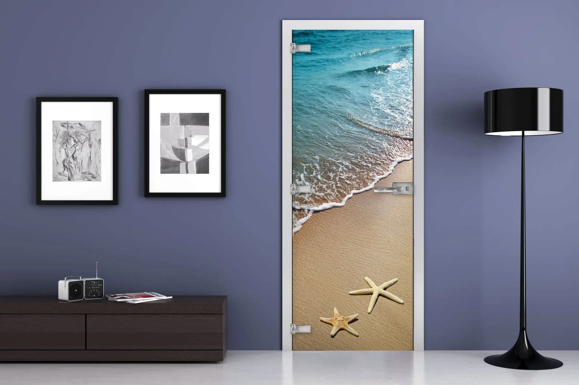 Дверь стеклянная MG-Nature 15