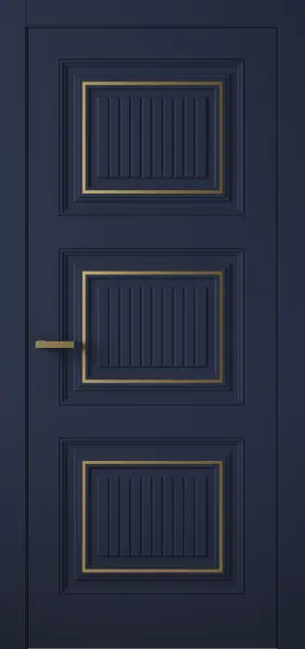Межкомнатная дверь Entro Prime 3 ПГ велюр сапфир Синий