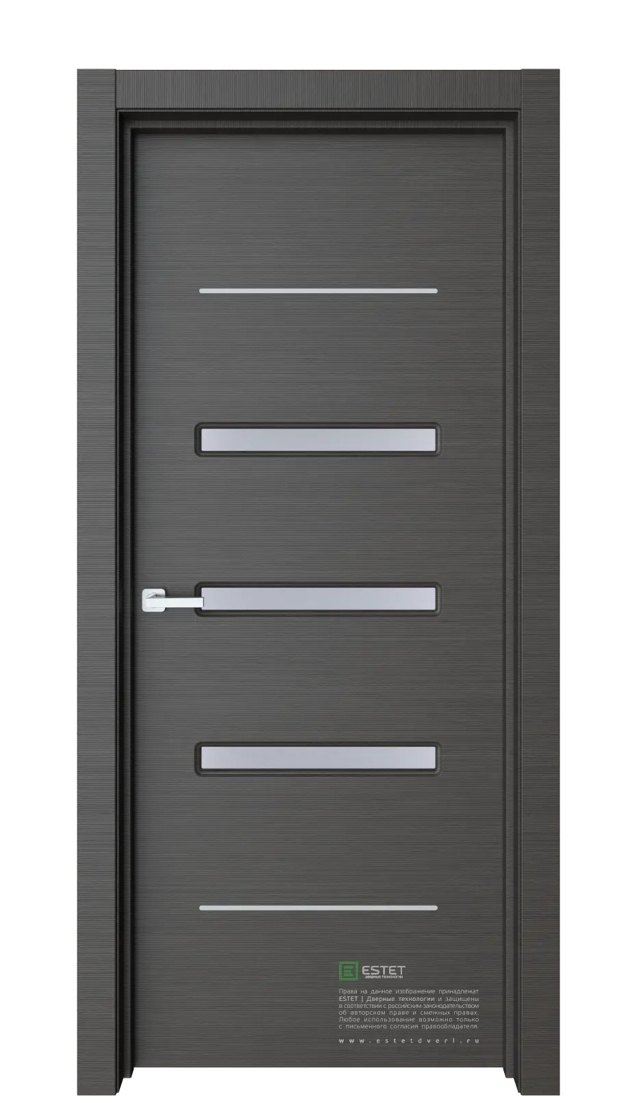 Дверь межкомнатная Line Лайн 6-ДО venge-gorizont Венге