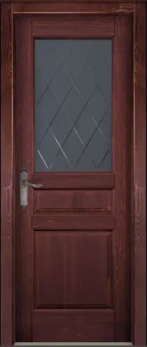 Межкомнатная дверь Валенсия ПО махагон браш сосна