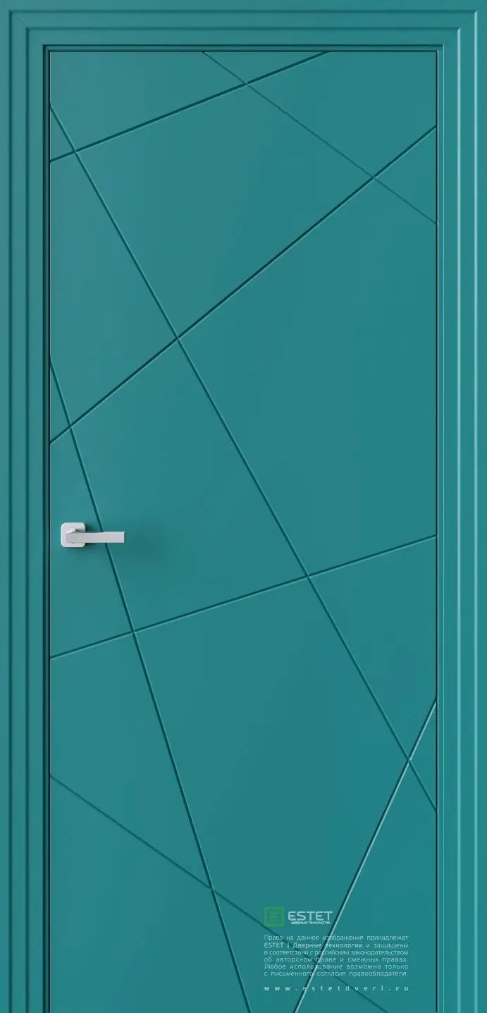 Межкомнатная дверь P1 RAL5021 Синий