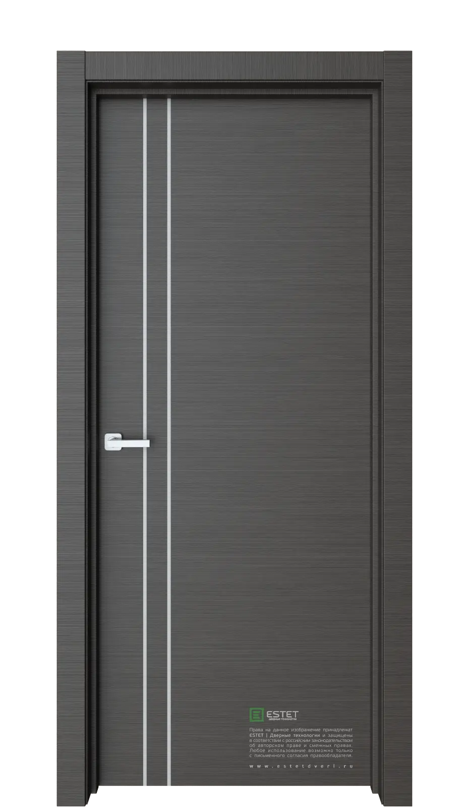 Дверь межкомнатная Line Лайн7 venge-gorizont Венге