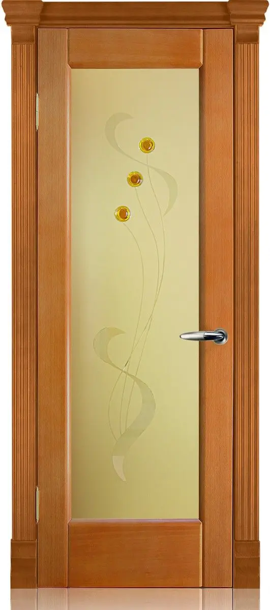 Межкомнатная дверь Рубикон "Альмерия", шпон: анегри тон 3 Светлый Анегри