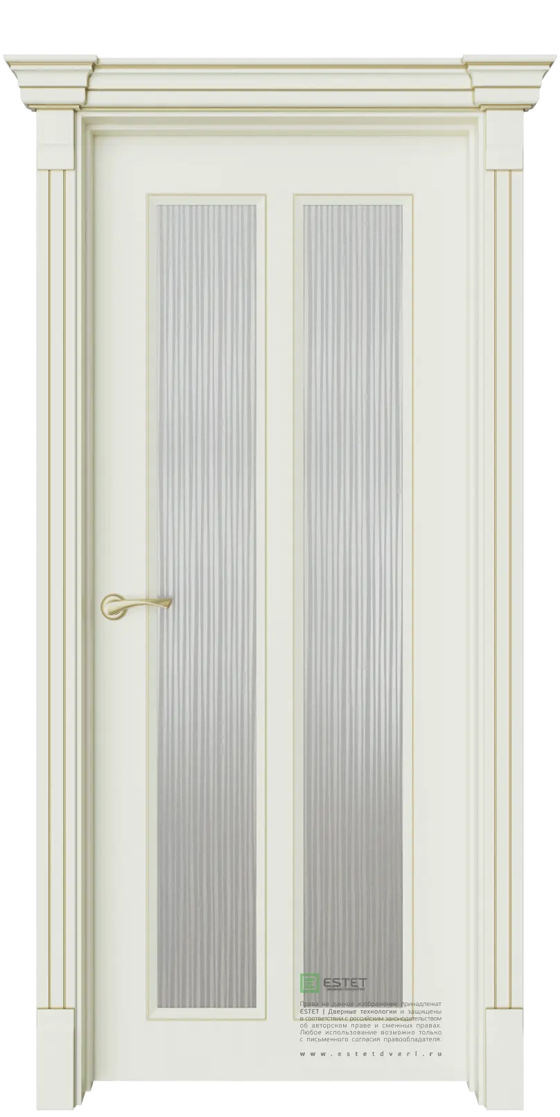 Межкомнатная дверь Санте-2 Ваниль Слоновая кость