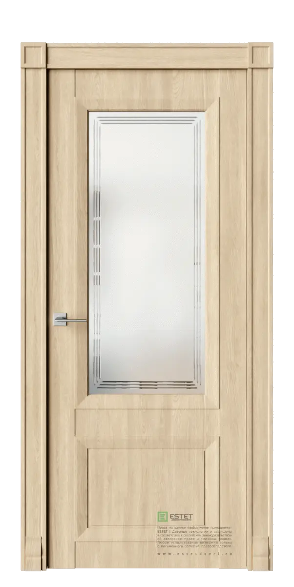 Межкомнатная дверь MSR4 cтекло 1 Дуб