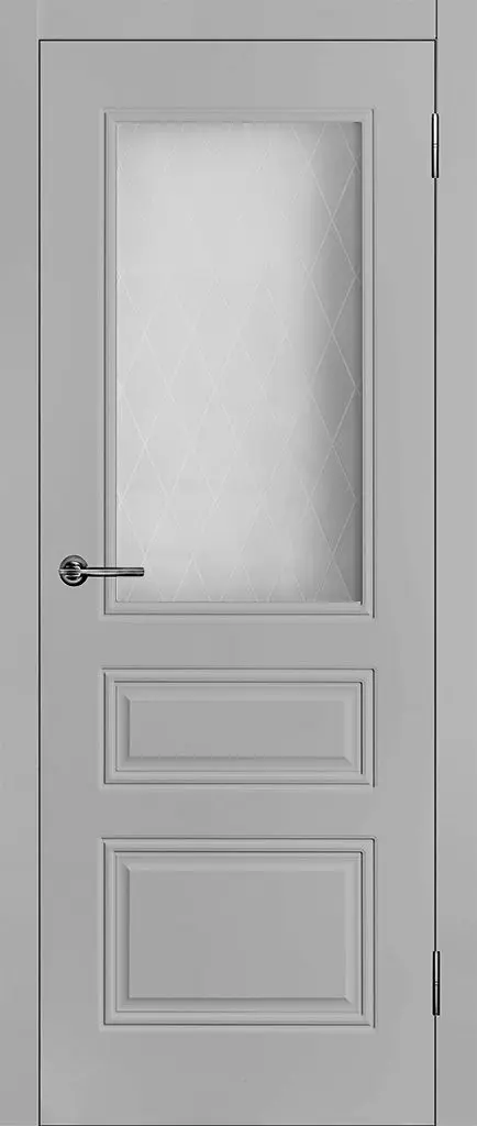 Межкомнатная дверь Честер ВД ПО эмаль серая RAL 7047