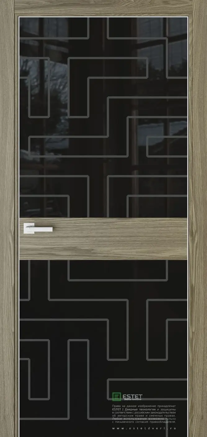 Межкомнатная дверь Урбан US-1 Орех-шаде Коричневый