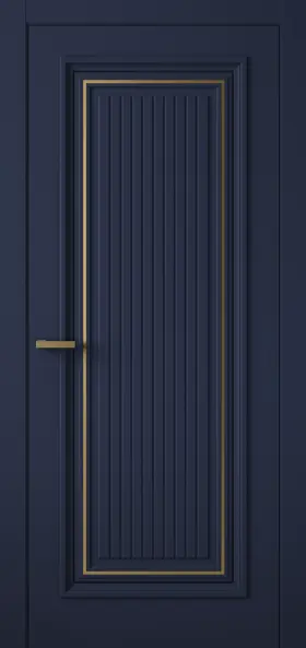 Межкомнатная дверь Entro Prime 1 ПГ велюр сапфир Синий