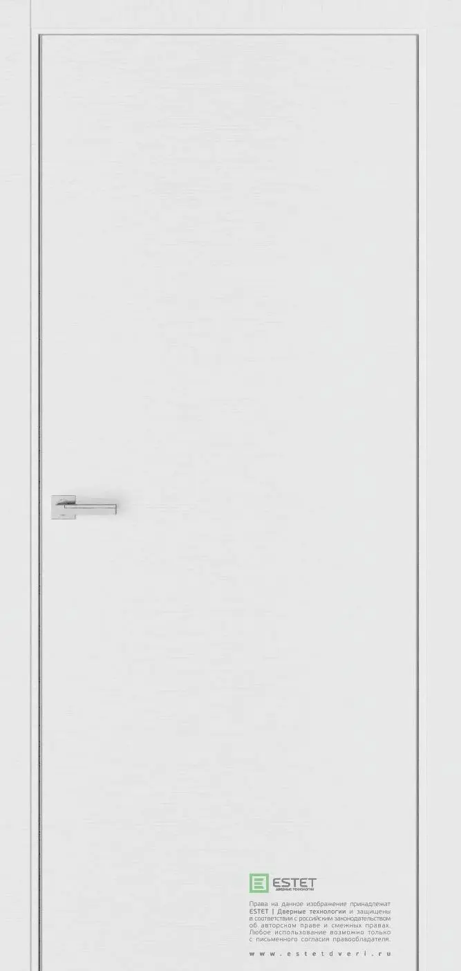 Межкомнатная дверь Урбан 9 Белый горизонт Белый с текстурой Лакобель Аляска