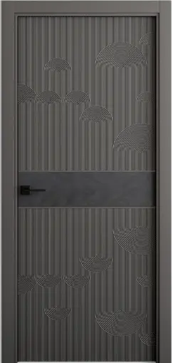 Межкомнатная дверь Каррара-12 RAL 7037 Серый