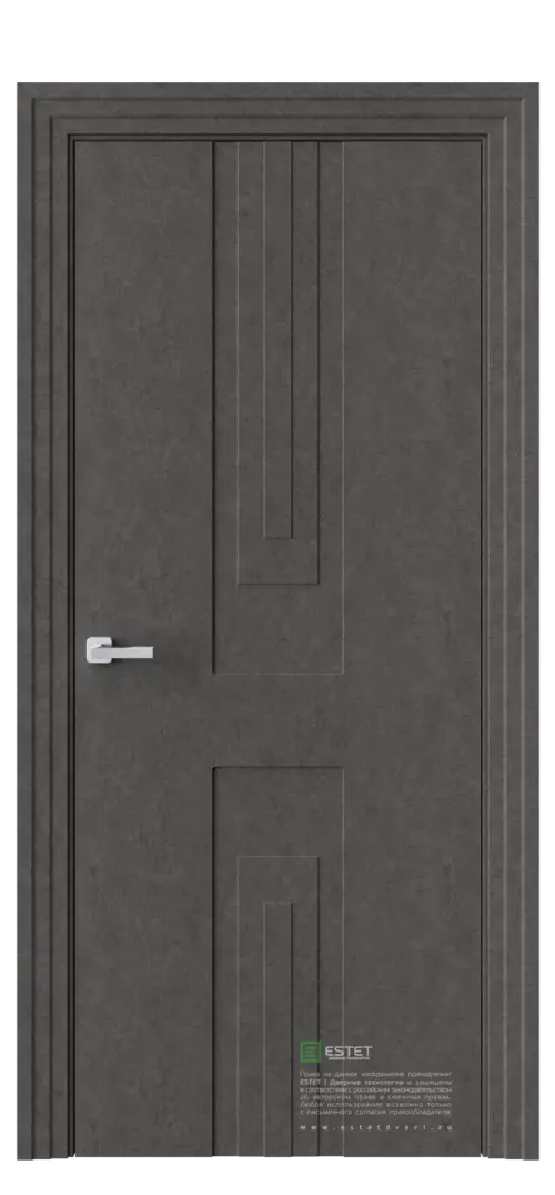 Межкомнатная дверь P23 Бетон антрацит Антрацит