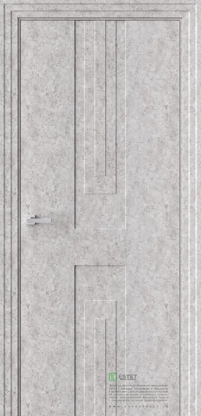 Межкомнатная дверь P23 Бетон Бетон