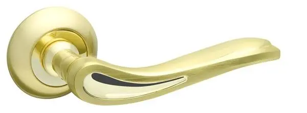 Дверная ручка раздельная FUARO MELODY RM SG/GP-4