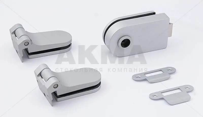 Дверная ручка раздельная N анодированный алюминий