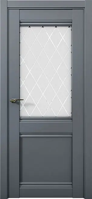 Межкомнатная дверь Co 12 Кобальт Антрацит Антрацит Ромб
