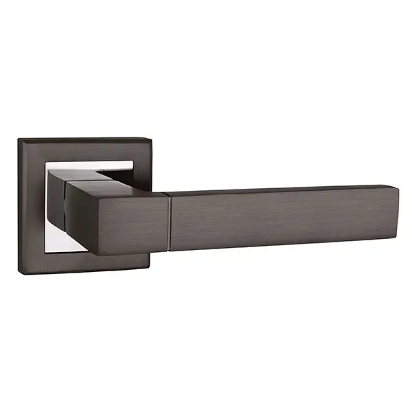 Дверная ручка раздельная PUNTO STYLE QL GR/CP-23 графит/хром