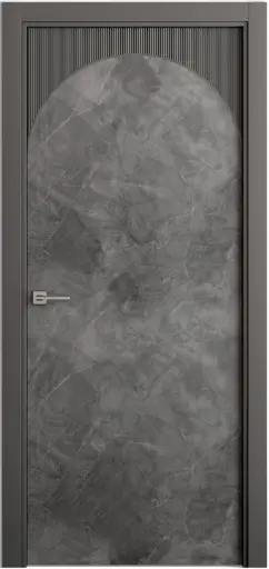 Межкомнатная дверь Каррара-10 гранит серый Серый