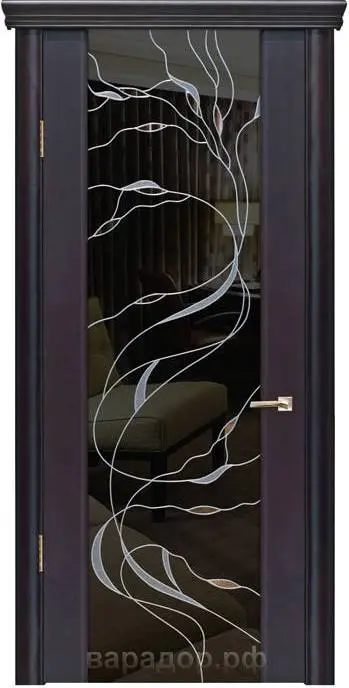Межкомнатная дверь Палермо 3 "Листана 1", шпон: венге Венге