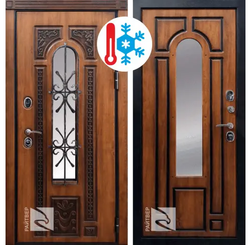 Входная дверь с терморазрывом и стеклом Райтвер Лацио Терморазрыв