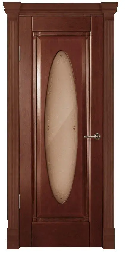 Межкомнатная дверь Андора "Оливия", шпон: натуральная вишня Красное дерево