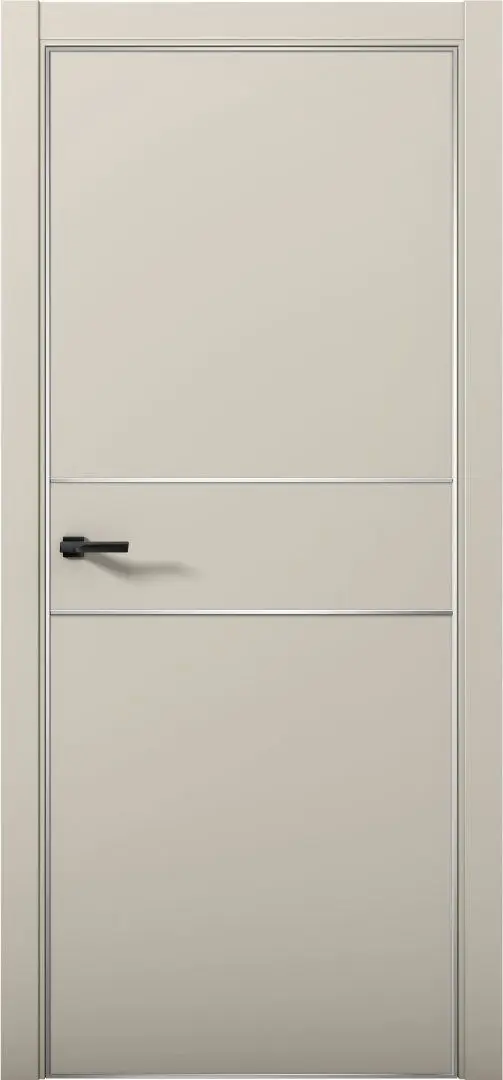 Межкомнатная дверь Pd 3 Палладий AL Силк грей Бежево-серый