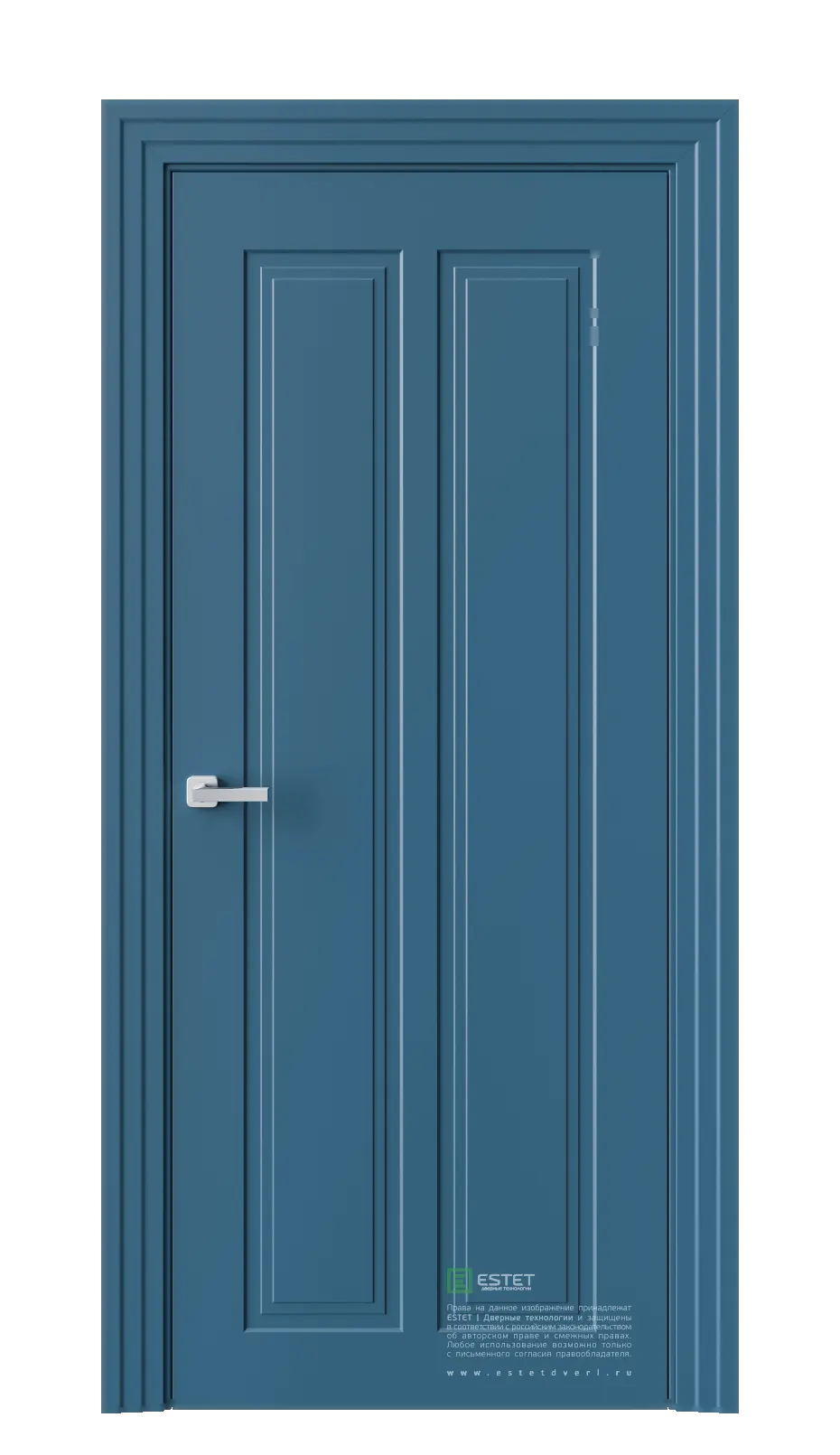 Межкомнатная дверь N20 RAL5009 Синий