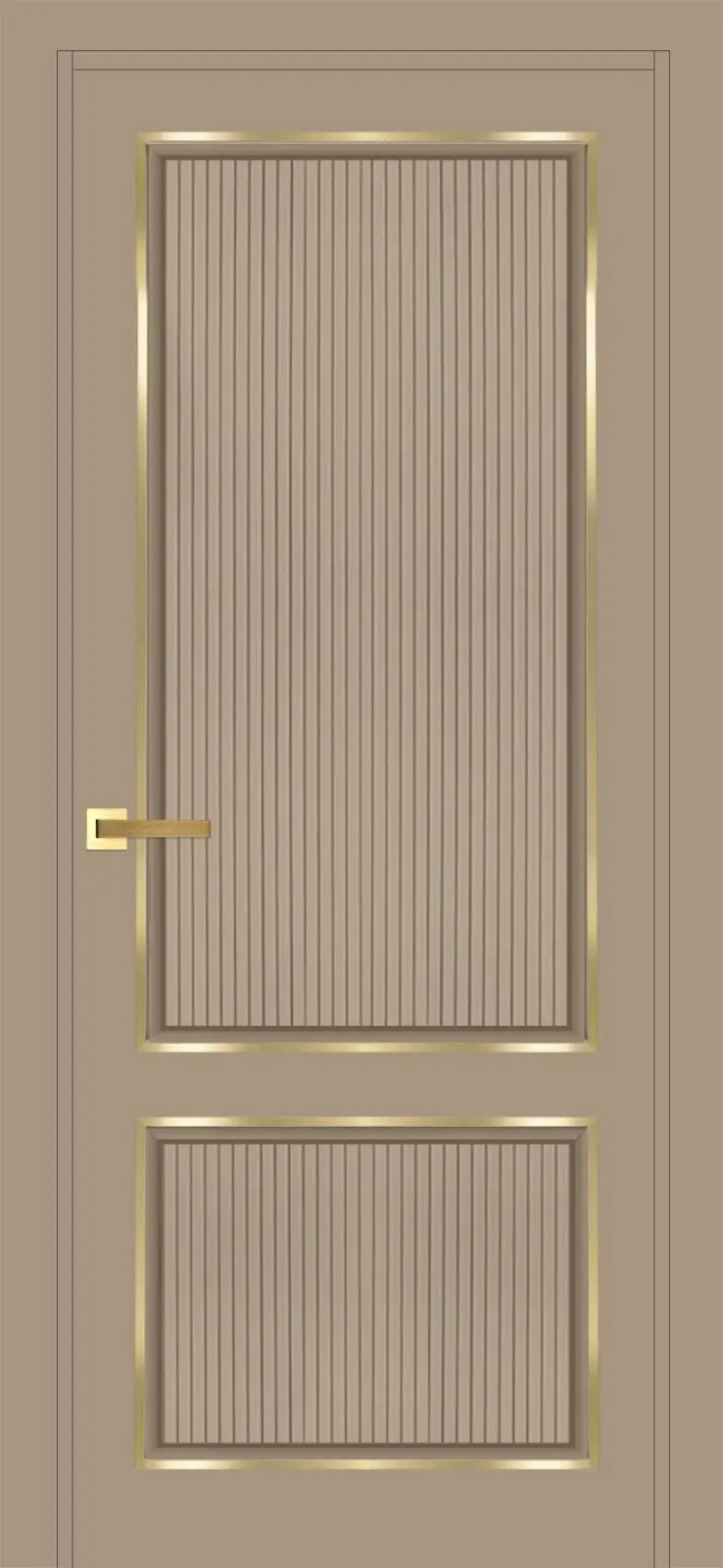 Дверь со вставкой из металла ПМ-7