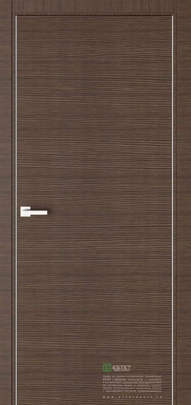 Межкомнатная дверь Урбан UD Корица Темно-коричневый Лакобель черный