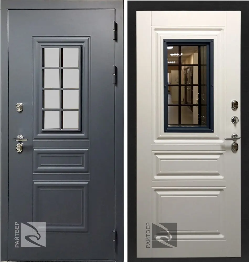 Входная дверь с терморазрывом и стеклом Райтвер Осло Термо