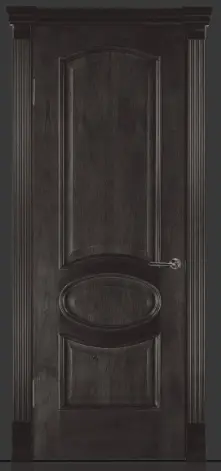 Межкомнатная дверь Алина ПГ, шпон: ясень тон 7 Тёмный
