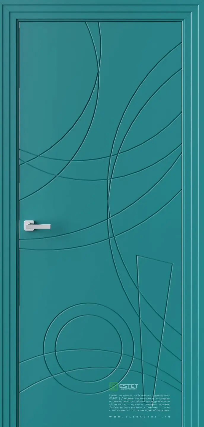 Межкомнатная дверь P11 RAL5021 Синий