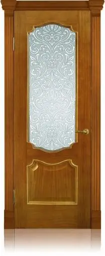 Межкомнатная дверь Анкона "Бовари", шпон: анегри тон 2 Светлый Анегри