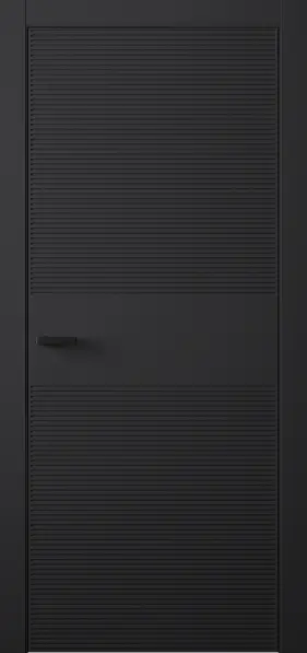 Межкомнатная дверь Entro Fashion FS-7 Черный LACOBEL Черный лак