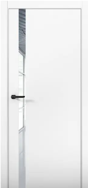 Межкомнатная дверь Pd 7 Палладий ABS Аляска Белый Зеркало