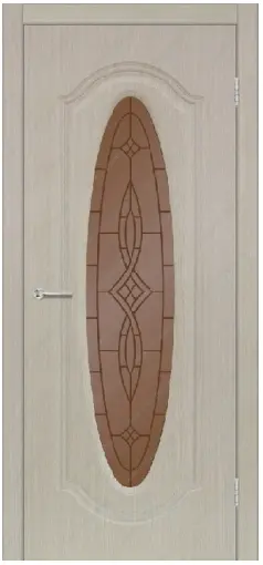 Межкомнатная дверь Оливия ПО дуб млечный Беленый дуб