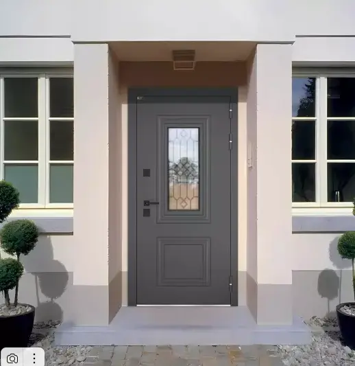 Входная дверь Термо со стеклопакетом Лабиринт Верса