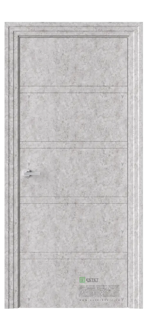 Межкомнатная дверь P5 Бетон серый Бетон
