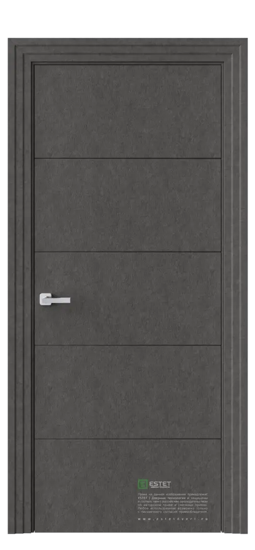 Межкомнатная дверь P2 бетон антрацит Антрацит