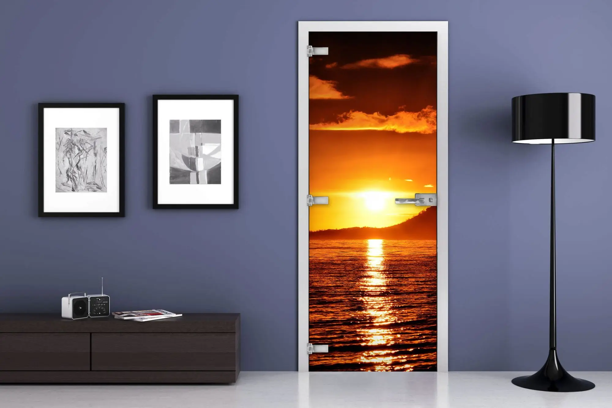 Дверь стеклянная MG-Nature 17