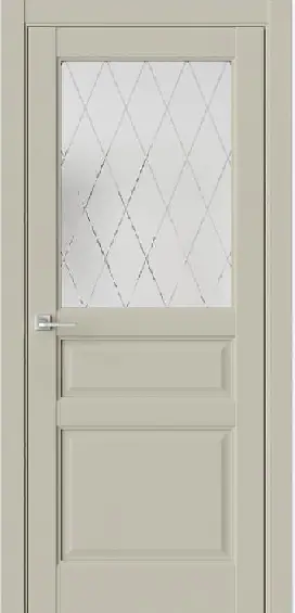 Межкомнатная дверь SE8 стекло 2 Гавана Серый