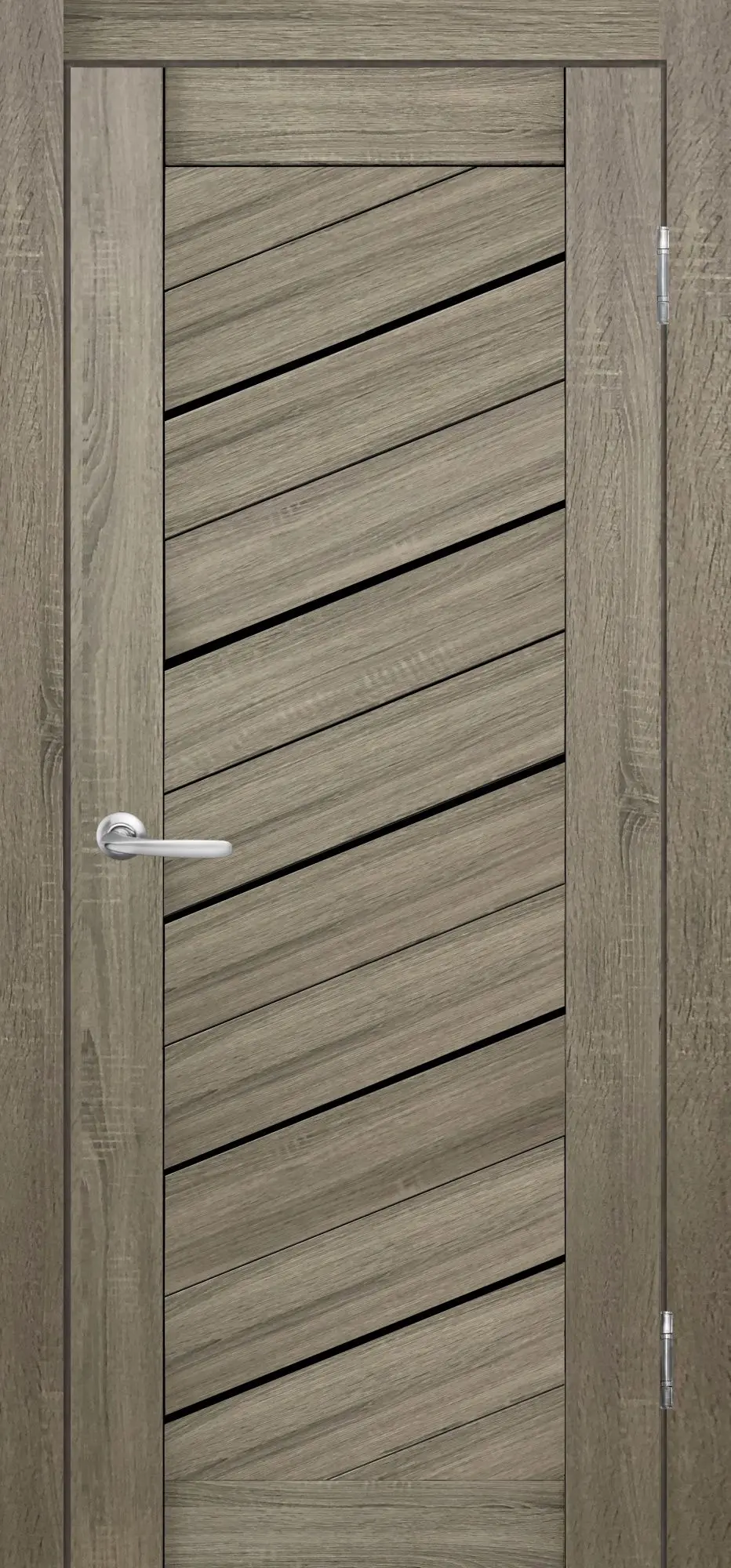 Межкомнатная дверь YD Форум Диагональ Грей сонома Серый
