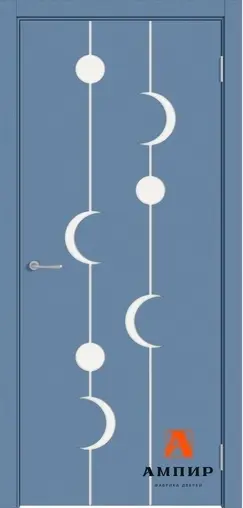 Межкомнатная дверь Ампир Пиколлино 5 для детской Синий