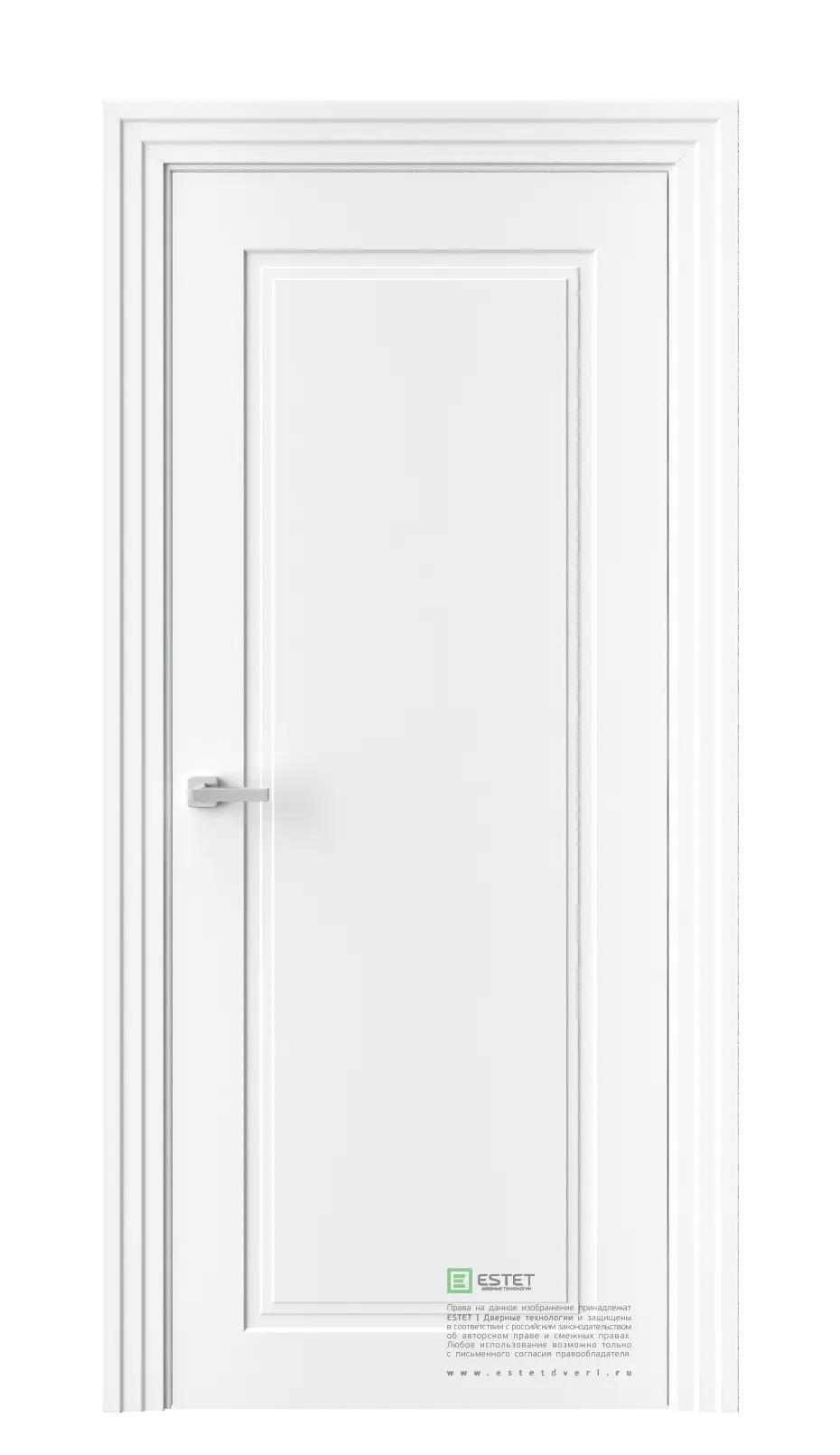Межкомнатная дверь N1 RAL9003 Белый