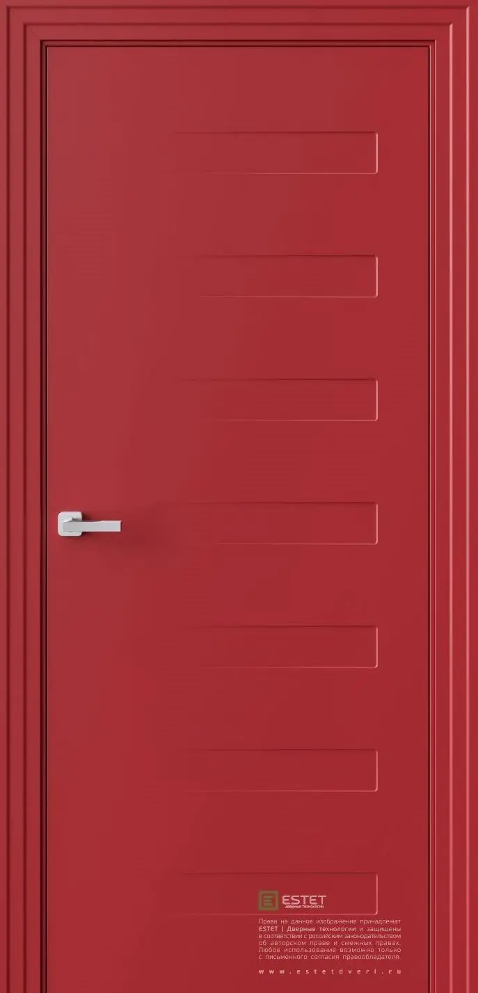 Межкомнатная дверь P20 RAL3002 Красный